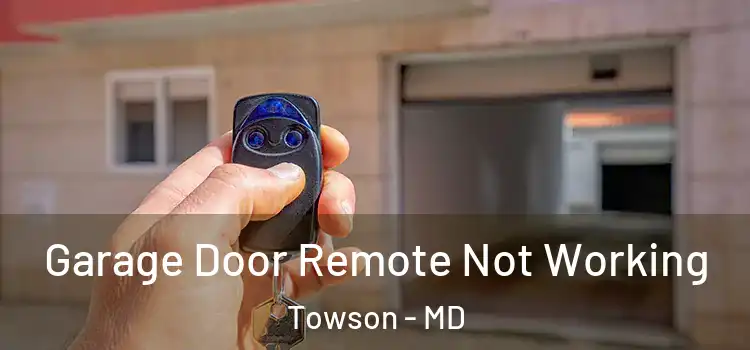  Garage Door Remote Not Working Towson - MD